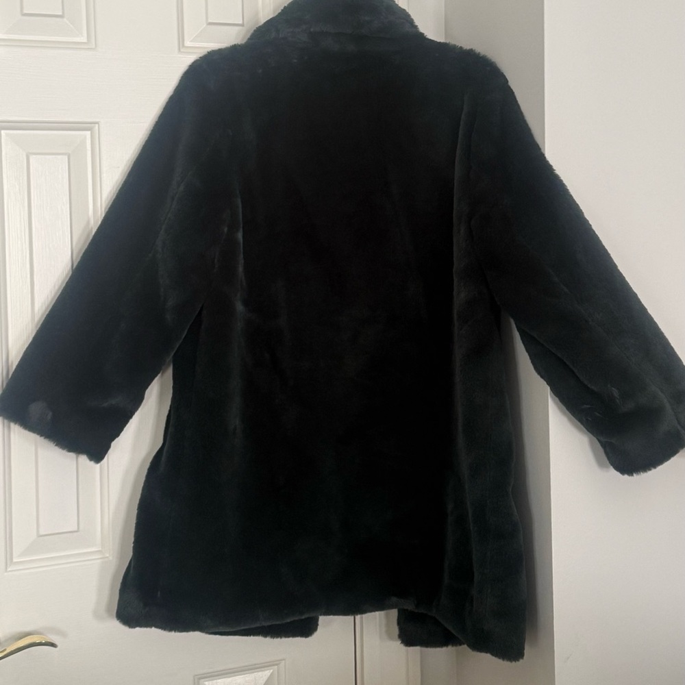 Avec Les Filles Dark Green Teddy Coat - Picture 5 of 6